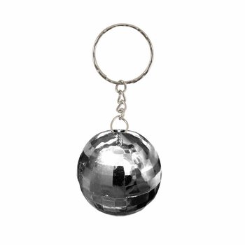 Silver Discoboll Nyckelringar (12-pack)