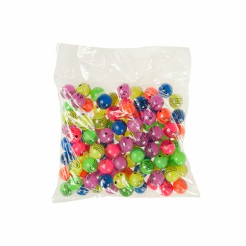 MIX STUDSBOLLAR NEONF&Auml;RGER &Oslash; 2,7 Cm (100 st)
