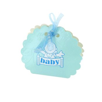 Presentboxar för baby shower / födelse - Blå (12-pack)