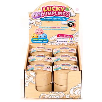 RAGE - LUCKY DUMPLINGS - Squishy Bun Dumplings STOR M&aring;tt 8.5 x 8.5 x 4.8 Cm - I DISPLAY (12 st)