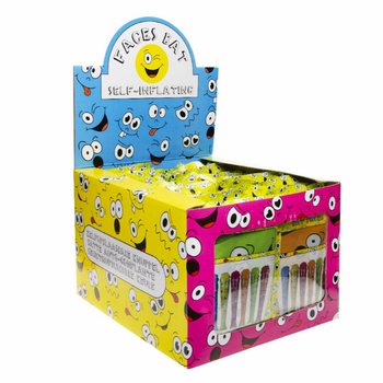 Sj&auml;lvuppbl&aring;sbar Smiley-kn&ouml;lp&aring;k i Display (48 stycken)