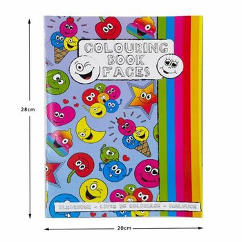 M&aring;larbok A4 Smiley med Klisterm&auml;rken (12-pack)