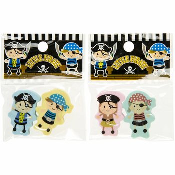 Pirater Suddegummi Set - 2 st i Display