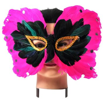 &Ouml;gonmask med fj&auml;drar - Modell 4 (5-pack)