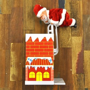 JULTOMTE KL&Auml;TTRAR I SKORSTENEN (2-pack)