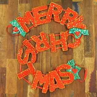 LYXIG MERRY CHRISTMAS GIRLANG (6-pack)