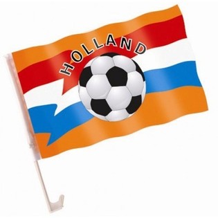 Bilflagga Nederländerna Fotboll (6-pack)