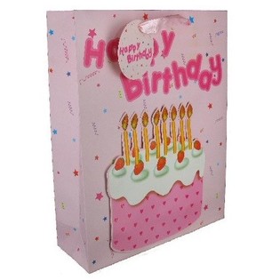 Presentp&aring;se Happy Birthday Rosa (12-pack)