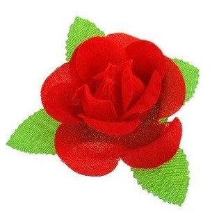 CORSAGE - ROS MED BLAD (24 st.)