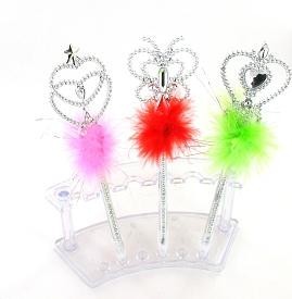 Trollsp&ouml;-penna med plysch (12-pack)