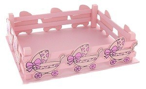 DEKORATIONSKORG - BABYROSA (2-pack)