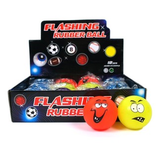 Rolig Lysande Studsboll i Display (12-pack)