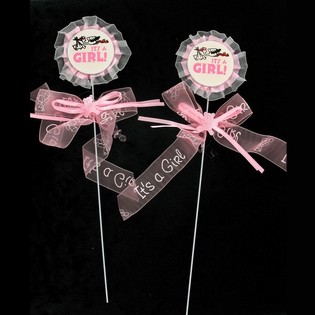 T&aring;rtdekoration Baby Shower - It's a Girl (12-pack)