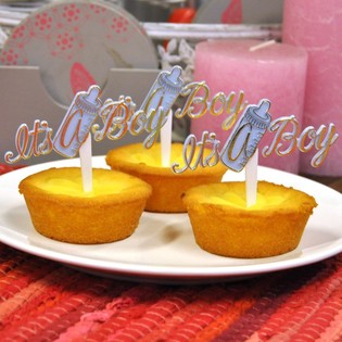 Muffinspinnar till F&ouml;delse - It's a Boy (12-pack)
