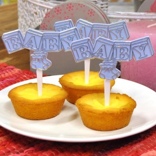 MUFFINSPINNE BÄBISPICKER - BABYBLÅ (12-pack)