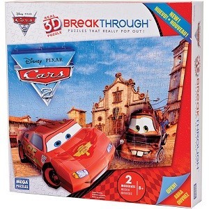Megapuzzles Breakthrough 3D Bilar 2 (Cars) - 50671AEG