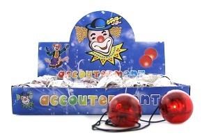 Lysande Clownn&auml;sa i Display (24 st)