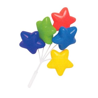 CUPCAKE-PINNE - GRUPP STJ&Auml;RNBALLONGER (14-pack)