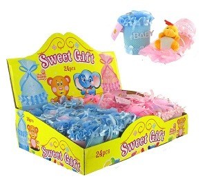Baby Presentf&ouml;rpackning med Godis och Gosedjur (24 st)