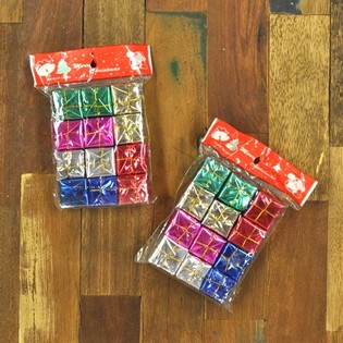 Julklappsdekorationer Mini (12-pack)