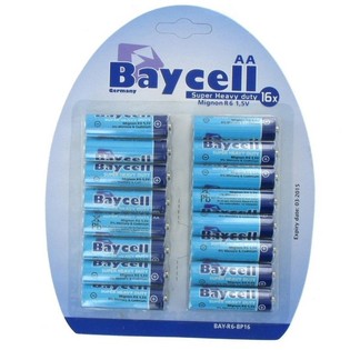 BATTERIER "BAYCELL" AA - SUPER HEAVY DUTY (10x16 st)