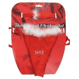 SEXIGA STRINGTROSOR OCH CHOKER PÅ KORT (12-pack)