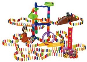 PLAYGO - Deluxe Dominospelset med Dominot&aring;g - 500 Delar