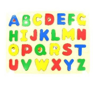Träpussel ABCD (6-pack)