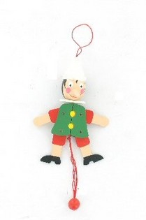 Sprattelgubbe Pinocchio i Trä (4 st.)