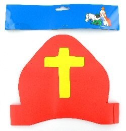 Sankt Nikolaus Mitra i Skumgummi (12-pack)