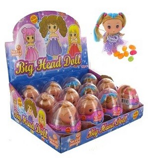 Figur med godis i &auml;gg (12-pack)