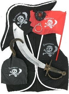 Pirat Maskeraddräkt Set (2-pack)
