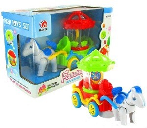 Bump & Go Magic Wagon Häst och Vagn med Ljus & Ljud