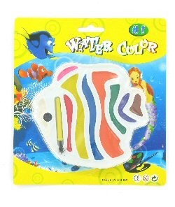 Vattenf&auml;rgset - Modell Fisk p&aring; Kort (12-pack)