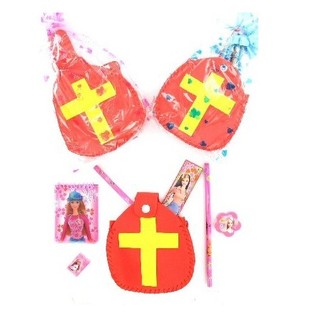 Fylld Sinterklaas-mitra (Miter) med Skrivmaterial (12 st.)