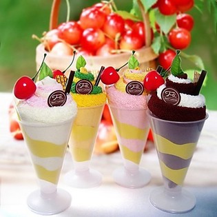 HANDDUK FORMAD SOM EN SORBET (2 st.)