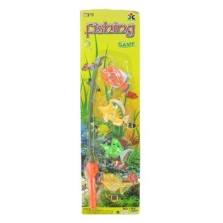 Magnetiskt Fiskespel: Sp&ouml; + 4 Fiskar (12-pack)