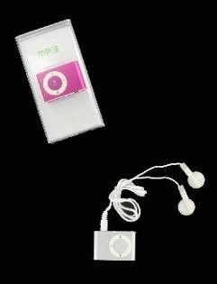 MP3-spelare med Hörlurar - 4GB (Blandade Färger)