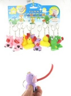 Djurnyckelring med Tunga (12-pack)