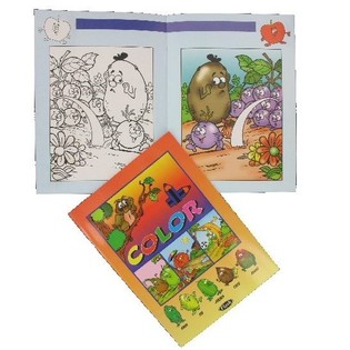 MÅLARBOK FRUKT OCH GRÖNSAKER (12-pack)