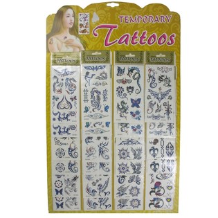 TATTOO-KLISTERM&Auml;RKEN P&Aring; KORT (24 st.)