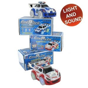 Bump & Go Polisracerbil (2-pack)