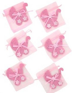 Presentpåse för Födsel - Babyrosa (12-pack)