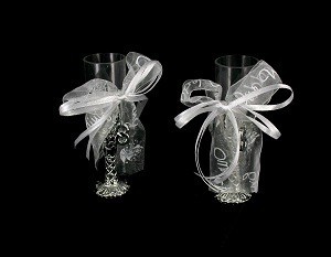 DEKORATION CHAMPAGNEGLAS (6-pack)