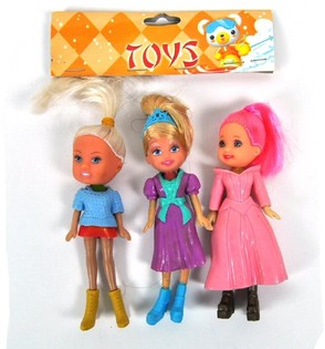 3 Mini-dockor i P&aring;se (10-pack)