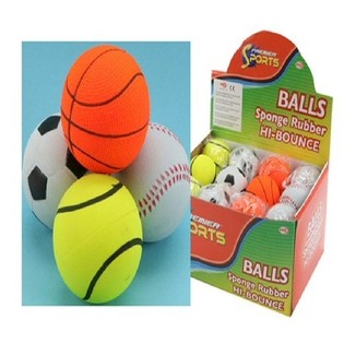 Sportstudsbollar i Display (24-pack)