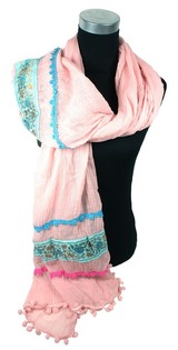 Lyxig Ibiza Look Halsduk Rosa (1 st)
