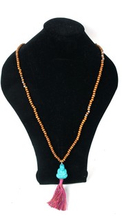 Ibiza-look Halsband Brun Buddha (1 st)