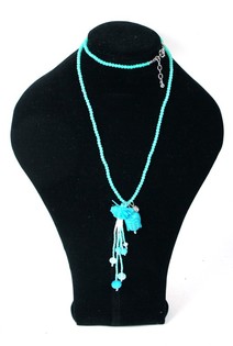 Turkost Buddha-halsband i Ibiza-stil (1 st)
