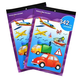 KLISTERMÄRKESBÖCKER MODELL: FORDON (12-pack)